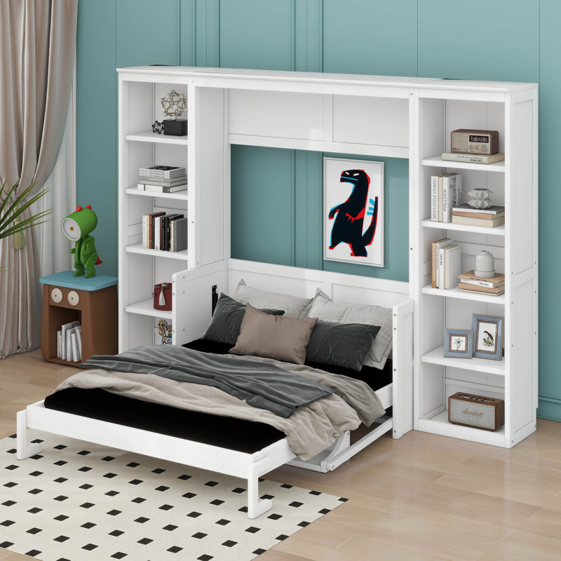 Lit escamotable avec bureau Kilanemos Murphy, Double
