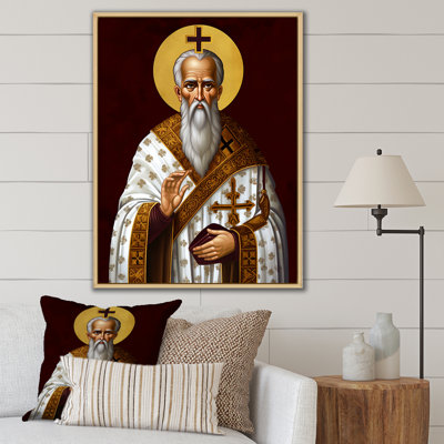 Prêtre doré III sur toile