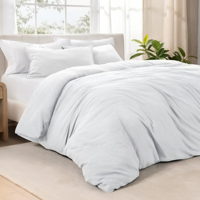 Washed Microfiber Duvet Cover Set