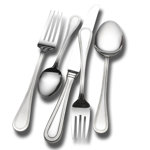 Wallace Continental Bead Stainless-Steel 65-Piece Boxed Flatware Set, Service for 12