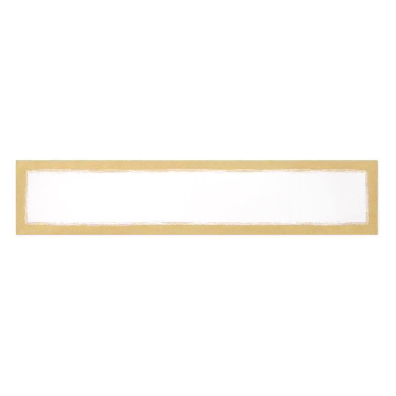 Villeroy & Boch Metallic Brushstroke Table Runner, White/Silver - 14"W x 90"L, 14"W x 72"L, Ivory/Gold