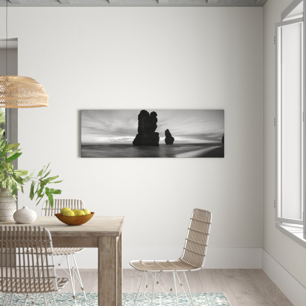 Twilight Apostles by Andrew Brown Photographic Print on Canvas in Black/White