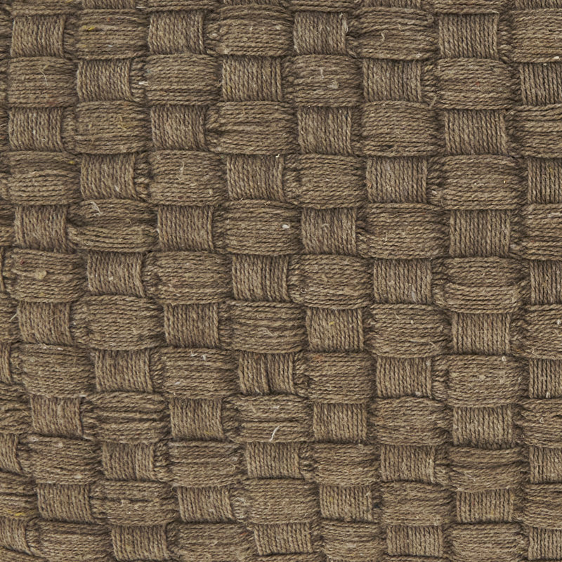 Coussin texturé tissé gaufré, Sans insert de coussin, Brun