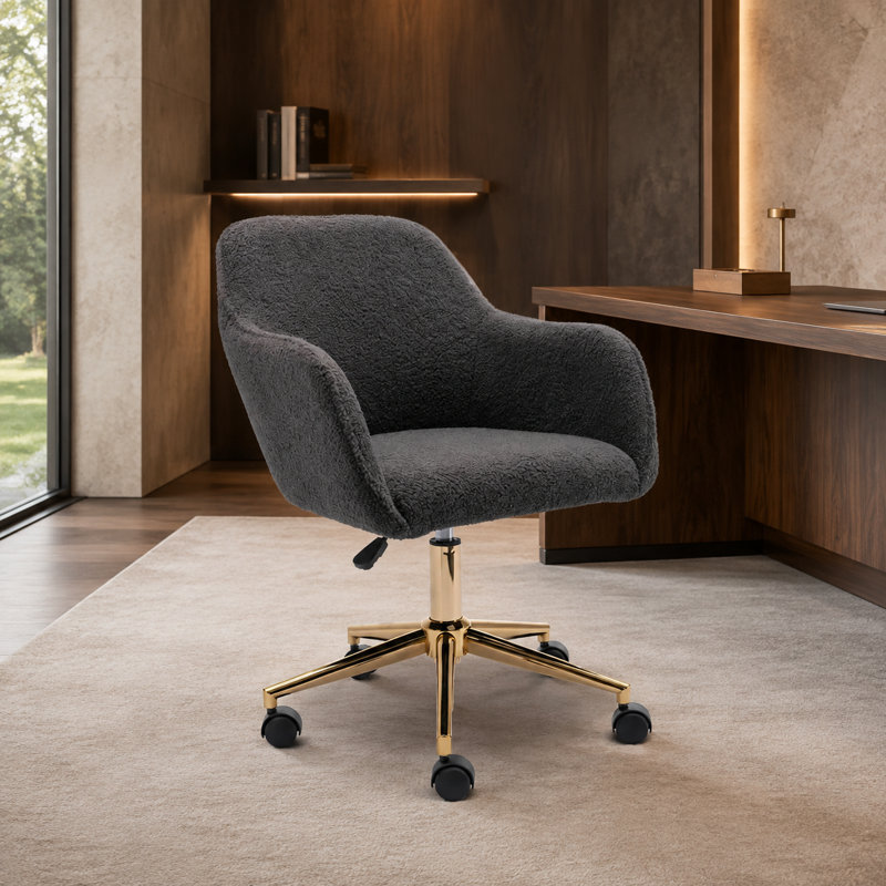 Inbox Zero Office Chair, Dark Gray, Dark Gray
