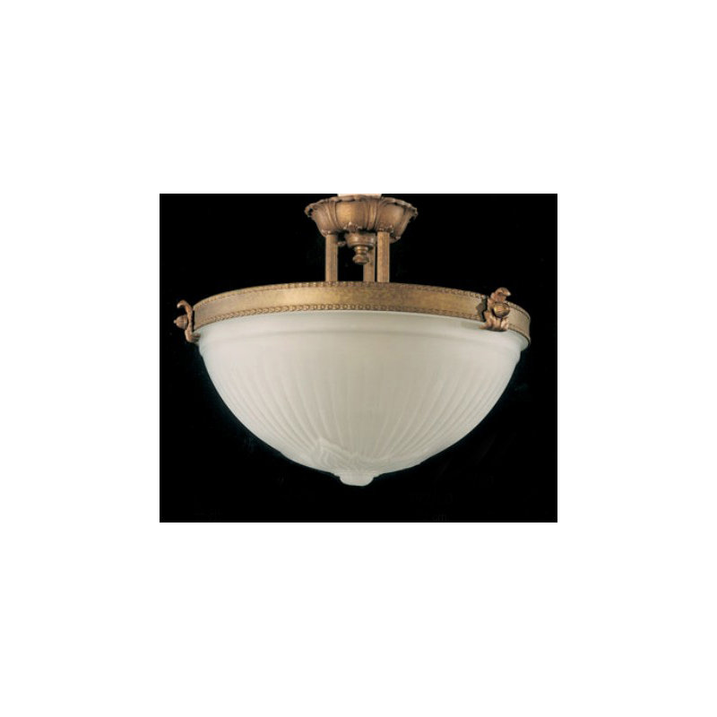 Banta Glass Semi Flush Mount