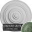 Médaillon de plafond Endurathane Classic, P 13 1/4 po x P 1/2 po (pour auvents jusqu'à 4 1/8 po), fini vert athénien peint à la main-996594730