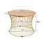 Table basse en bois de manguier et en fer