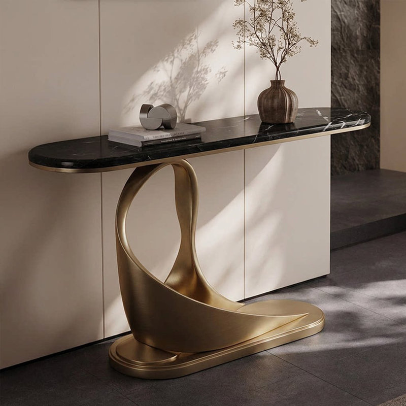 Console de style italien de luxe, H 33,5 po x l 63 po x P 13,8 po