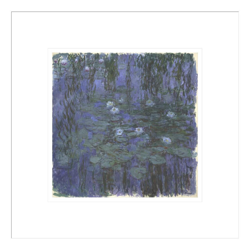 «Nymphéas» par Pierre-Auguste Renoir, impression giclée encadrée, H 13,75 po x l 13,79 po