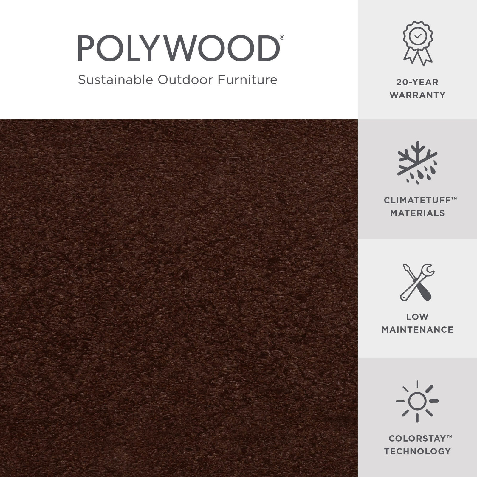 Edge 110.5'' Wide L-Shaped Patio Sectional with Cushions, Spiced Brown Revolution®, Mahogany