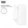 Petunia 23" L x 16" W x 5" H Rectangular White Matte Stone™ Vessel Bathroom Sink with 3" H Faucet