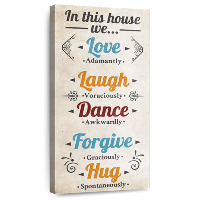 Blissful Family Rules Wall Sign