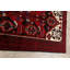 Tapis rouge en laine noué à la main de conception unique 3 pi 5 po x 5 pi 11 po Schatz