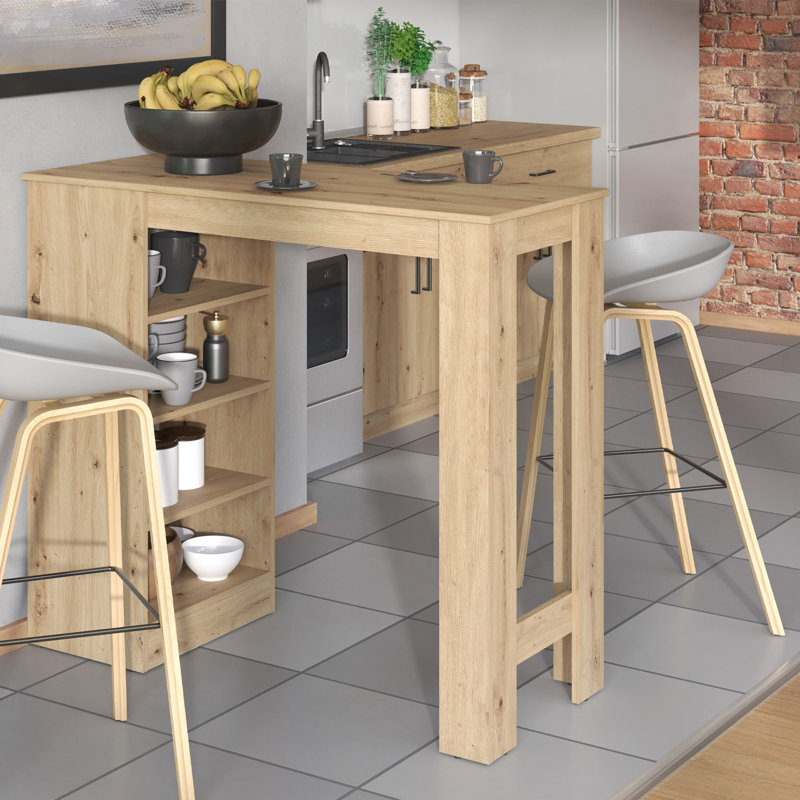 Renick Dining Table, Natural Brown