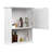 Lavish Home Wall-Mounted Storage Cabinet, White