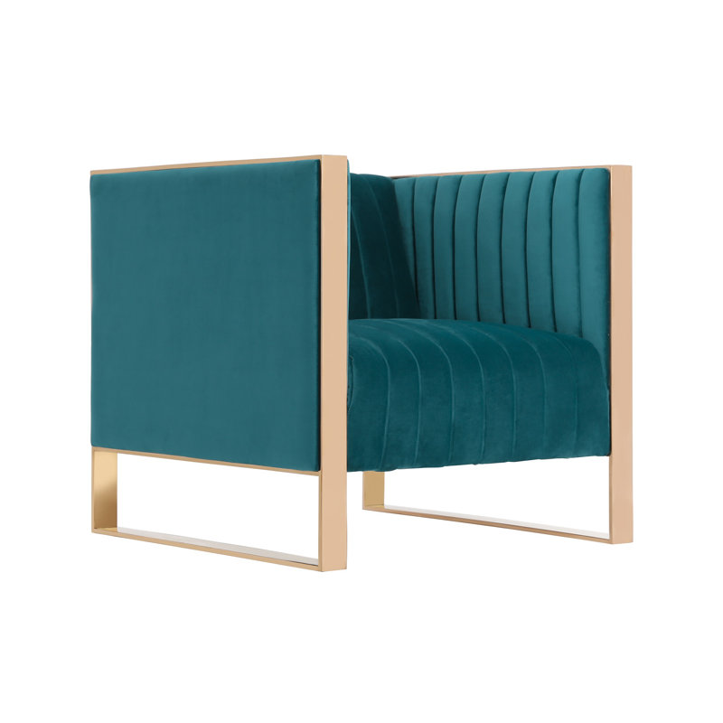 Trillium 2 - Piece Velvet Living Room Set, Teal Velvet