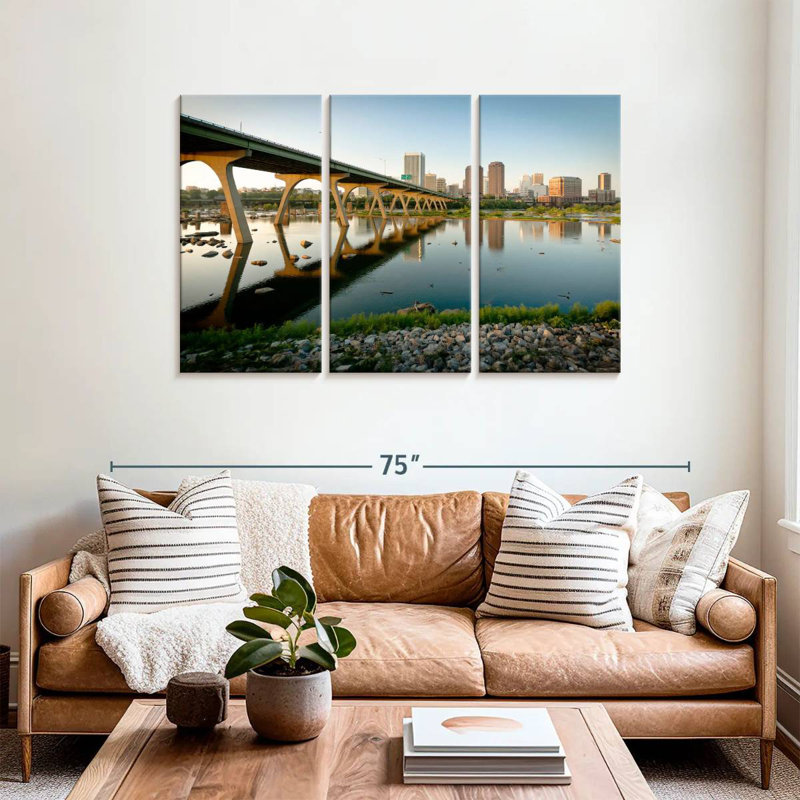 Rorry Manchester Bridge Reflection, 36" H x 57" W