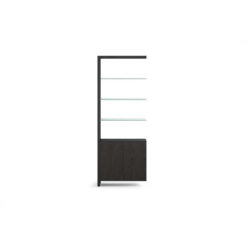Linea™ Bookcase, Charcoal Stained Ash