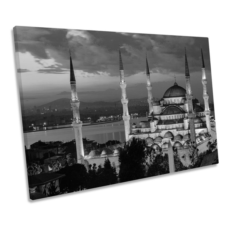 Mosque Istanbul Turkey - Wrapped Canvas Print, 91.4cm H x 137.2cm W x 4cm D