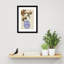 Midford Blue and Brown Floral Ambience Framed on Paper by Design Fabrikken Photograph-91291589-91291590