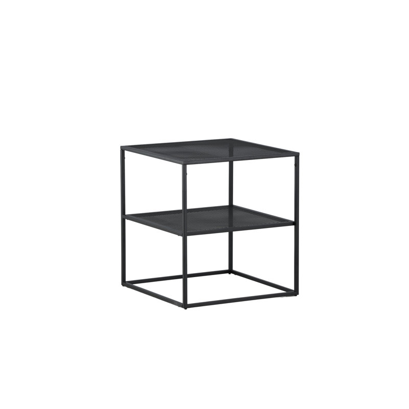 Jake-Tyler Frame Coffee Table with Storage, Black