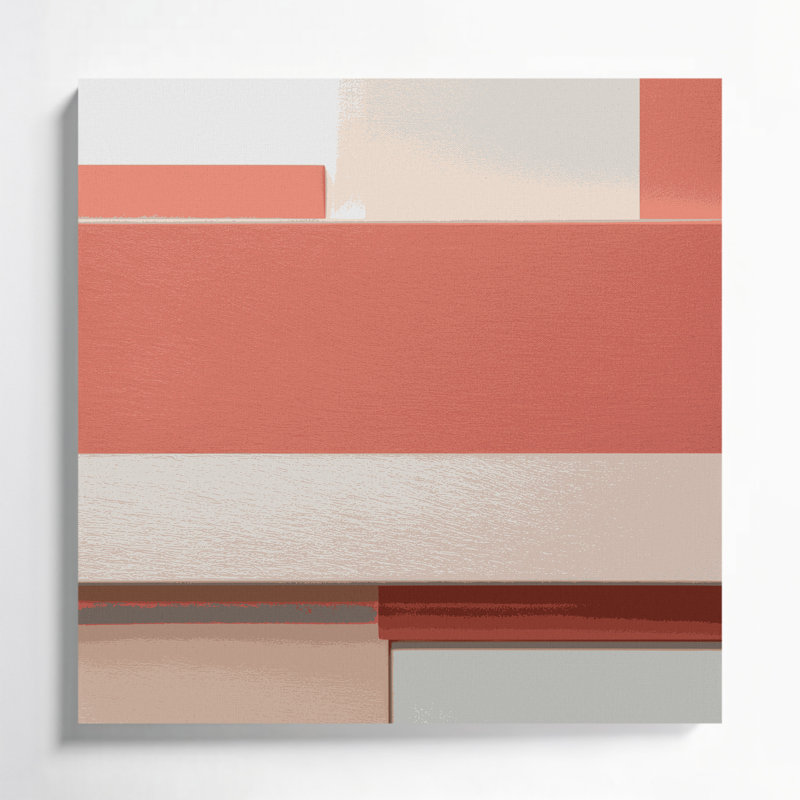Minimalisme 34, art mural sur toile grise