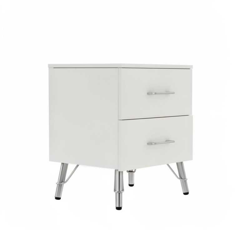 45cm W Manufactured Wood Bedside Table