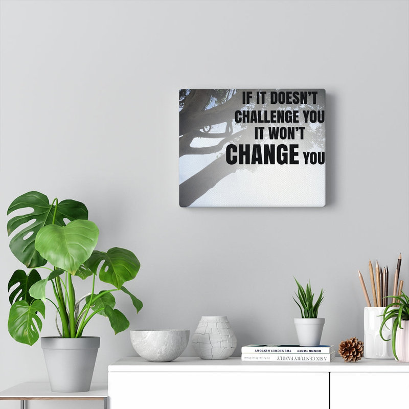 It Won't Change You - Wrapped Canvas Print, 28cm H x 36cm W