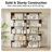 6-Tier Geometric Bookcase with Lighting-1365733968