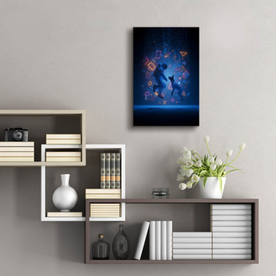  'Best Friends To Infinity And Beyond 2' by Ann Klee Acrylic Glass Wall Art, 16" x 24"