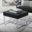 Jaymiah 23.5'' Wide Faux Leather Rectangular Ottoman-70454