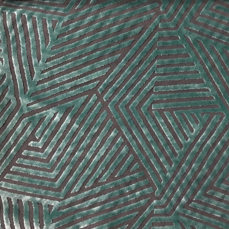 Otis-Aurora Burnout Velvet Fabric, Domino