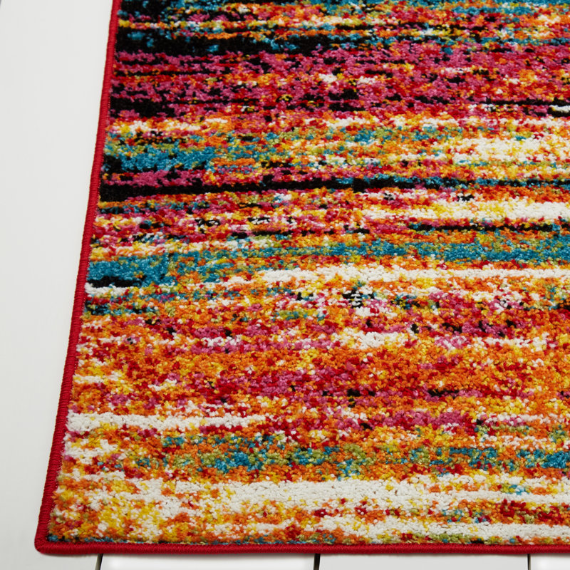 Olgethorpe Abstract Indoor Rug, Round 7'10"