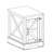 Farmhouse End Table Nightstand Rectangular Farmhouse End Table With Barn Door And Adjustable Storage Shelf, Rustic Sofa Side Table For Living Room, Bedroom, White-123645109-123645111