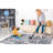 Grey/Denim /Abstract Non-Shedding Living Room Bedroom Dining Home Office Stylish And Stain Resistant Area Rug-335945809