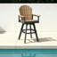 Ensemble de 4 tabourets de bar pivotants d'extérieur, chaises de bar de patio Adirondack en PEHD-1861228776