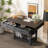 Elysium 52" Wood Console Table With Large Drawers And Open Shelves, Convertible Multi-Function Dining Table-2010087037