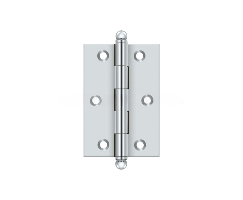 3'' x 2'' Butt Bearing Hinge, Polished Chrome