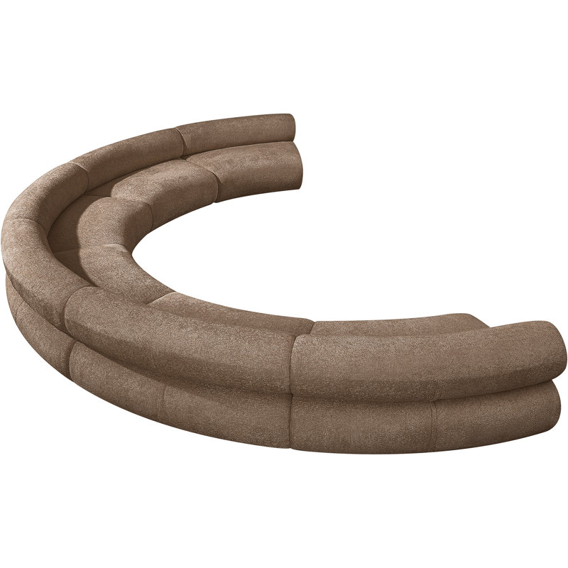 Canapé modulaire 6 pièces en tissu de chenille revêtu de coton Bale