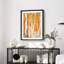 Bouleau d'automne vibrant, illustration de nature, petit feuillage orange et jaune-101376528-101376529