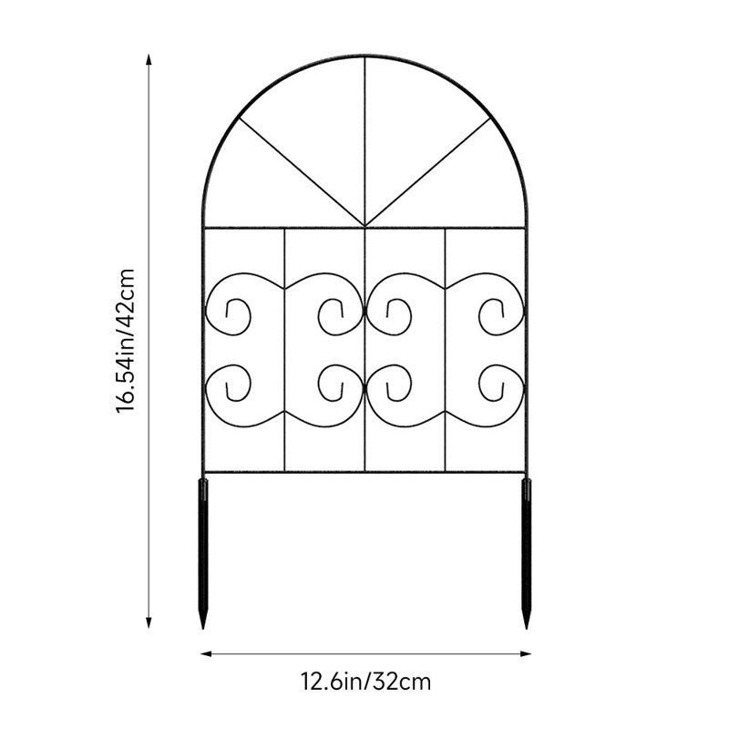 42cm H x 32cm W Fence Panels Included