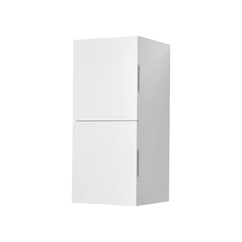 Armoire à linge Royetta, Blanc lustré