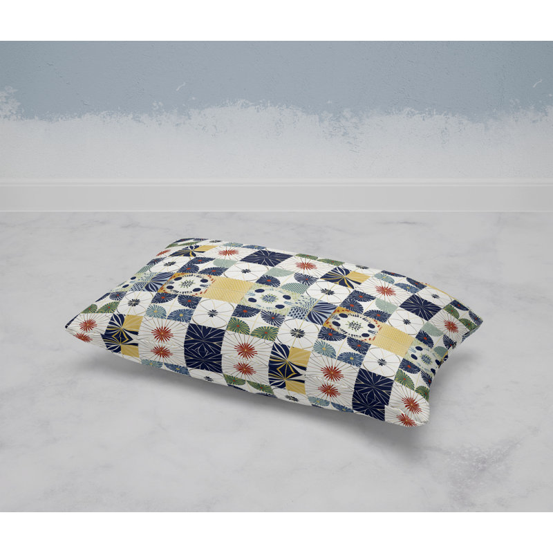 Coussin décoratif Zellige Dreamscapes, Bleu / Vert