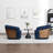 Andretta Linen Swivel Barrel Chair-2097689805