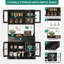 Armoire de rangement pour garde-manger de 71 po avec support pour micro-ondes, grande armoire de cuisine moderne avec prise de courant, garde-manger avec tiroirs et tablettes pour la maison, blanc-1720157066-1720157067