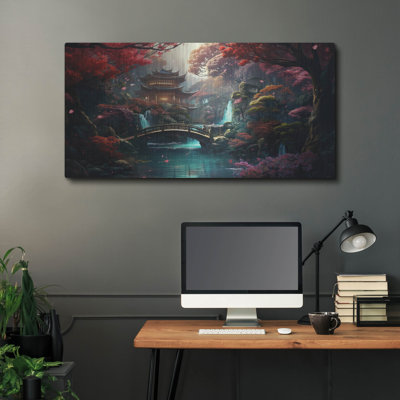 «Japanese Zen Forest» par Cameron Gray, art mural en métal