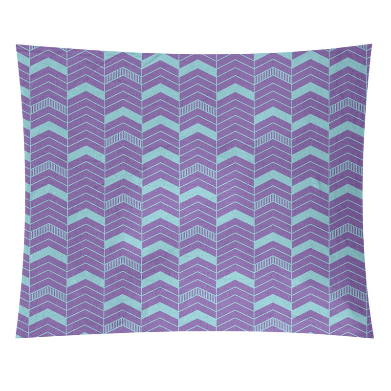 Tapisserie Stephenie, H 27,5 po x l 37,5 po, Mauve / bleu sarcelle