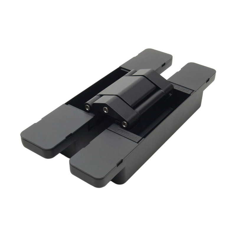 Sugatsune 3-Way Adjustable Concealed Hinge - HES3D-E190BL, Matte Black Finish, Matte Black