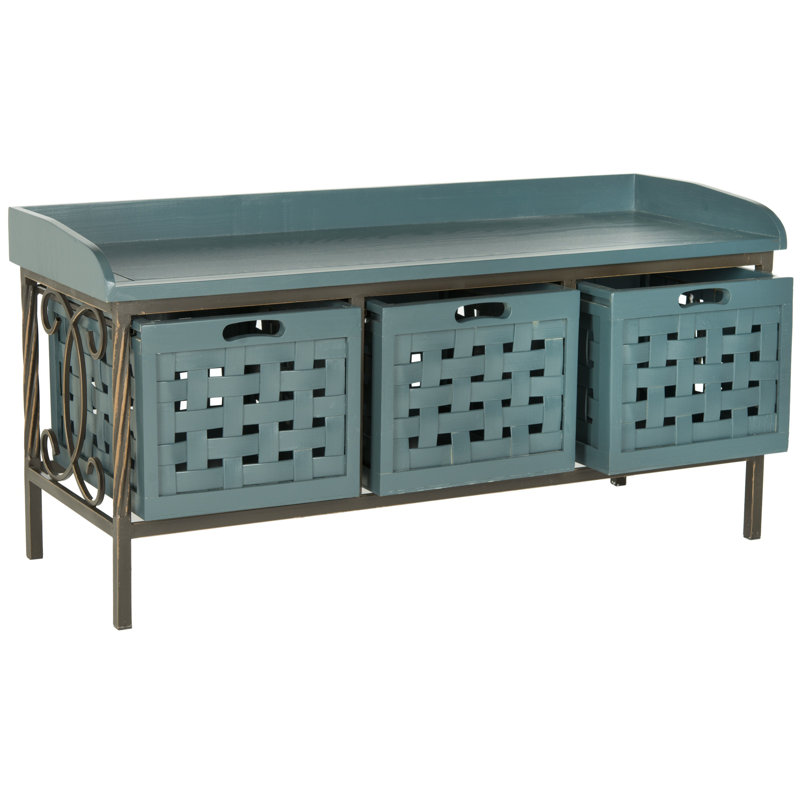 Hochstetler Storage Bench, Teal