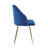 Amaia Velvet Upholstered Dining Chair with Gold Accent Legs-96825401